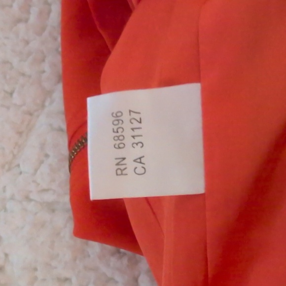 Lanvin | Vibrant Orange Sleeveless Silk Dress - Picture 13 of 14